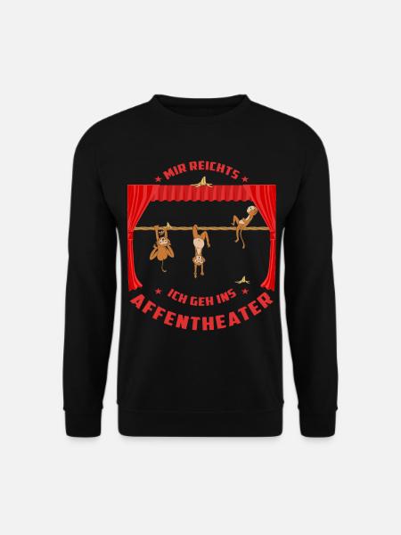 Affentheater - Unisex Pullover - Schwarz