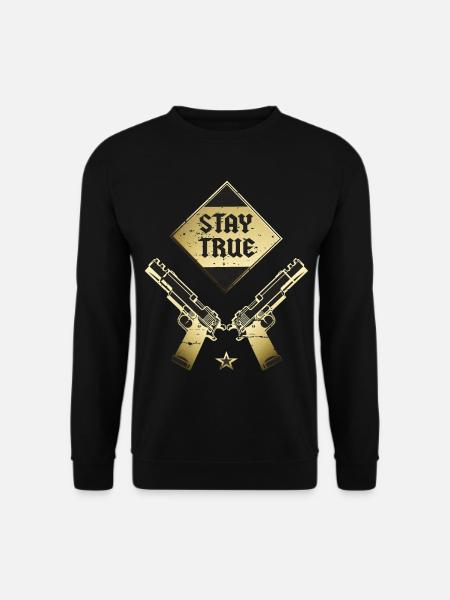 Bleib dir Treu - Unisex Pullover - Schwarz