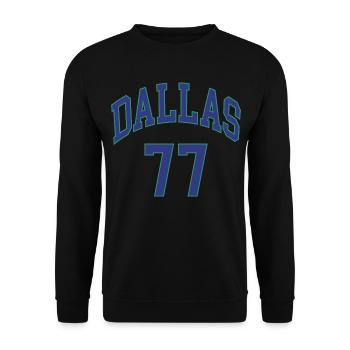 Dallas 77 - Unisex Sweatshirt - black - Front - Alina (178cm) & Michal (187cm)