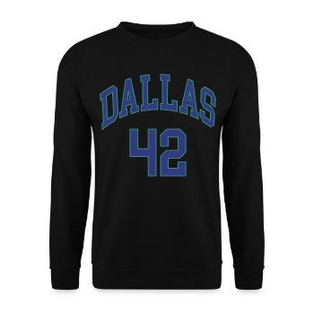 Dallas 42 - Unisex Sweatshirt - black - Front - Alina (178cm) & Michal (187cm)