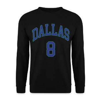 Dallas 8 - Unisex Sweatshirt - black - Front - Alina (178cm) & Michal (187cm)