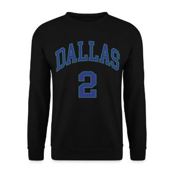 Dallas 2 - Unisex Pullover - Schwarz - Vorne - Alina (178cm) & Michal (187cm)