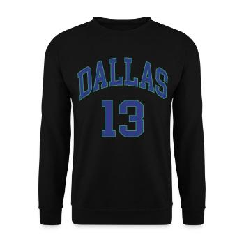 Dallas 13 - Unisex Sweatshirt - black - Front - Alina (178cm) & Michal (187cm)