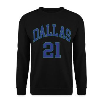 Dallas 21 - Unisex Sweatshirt - black - Front - Alina (178cm) & Michal (187cm)