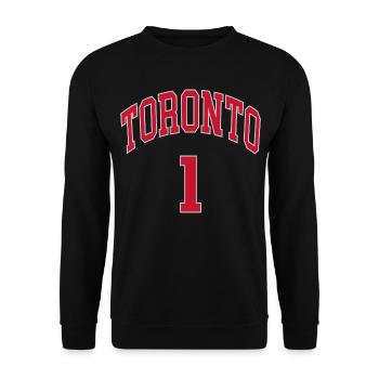 Toronto 1 - Unisex Sweatshirt - black - Front - Alina (178cm) & Michal (187cm)