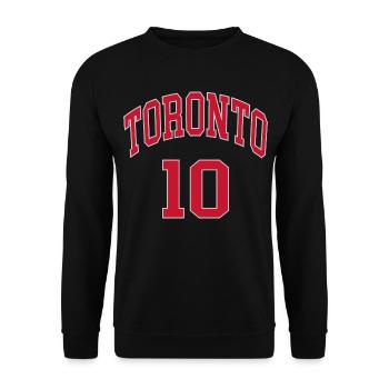 Toronto 10 - Unisex Sweatshirt - black - Front - Alina (178cm) & Michal (187cm)