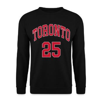 Toronto 25 - Sweat-shirt Unisexe - noir - Devant - Alina (178cm) & Michal (187cm)