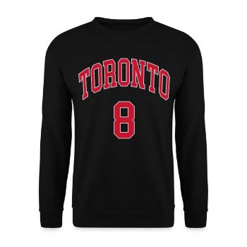 Toronto 8 - Unisex Sweatshirt - black - Front - Alina (178cm) & Michal (187cm)