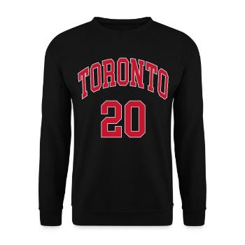 Toronto 20 - Unisex Sweatshirt - black - Front - Alina (178cm) & Michal (187cm)