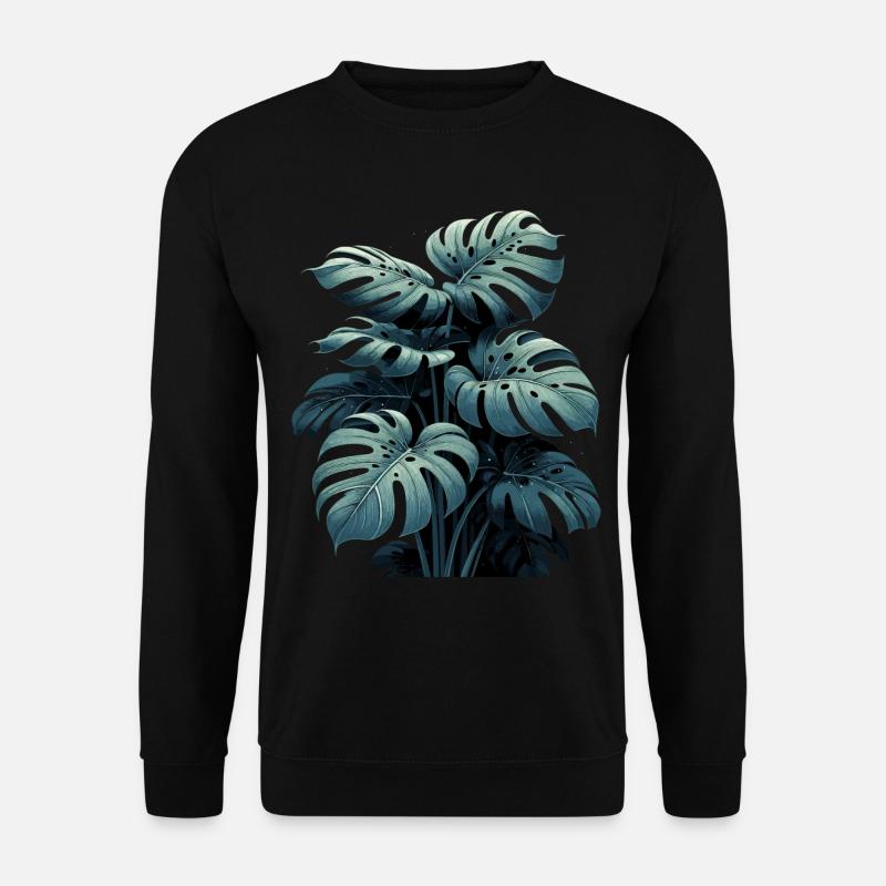 Monstera deliciosa rainforest gift - Unisex Sweatshirt - black