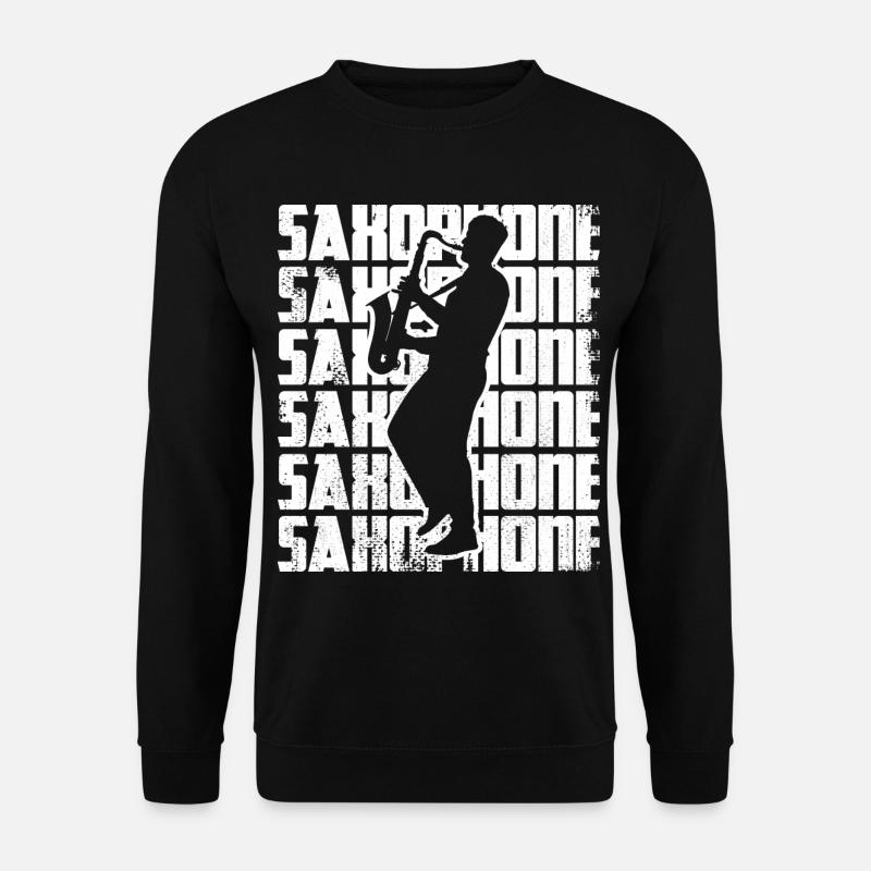 Funny Saxophone - Unisex Sweatshirt - black