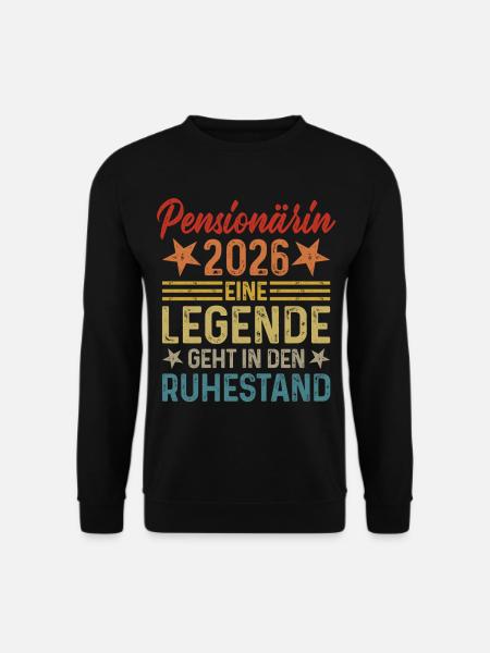 Pensioner 2026 Legend Retires - Unisex Sweatshirt - black