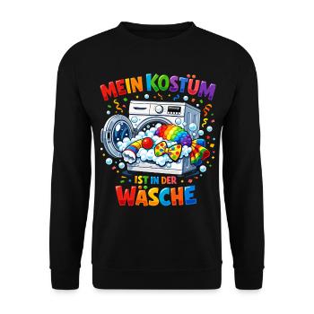 Mon costume est drôle dans le clown de la blanchisserie - Sweat-shirt Unisexe - noir - Devant - Alina (178cm) & Michal (187cm)