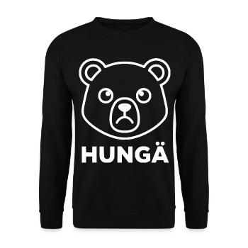 Esquisse d’ours avec Hungä - Sweat-shirt Unisexe - noir - Devant - Alina (178cm) & Michal (187cm)