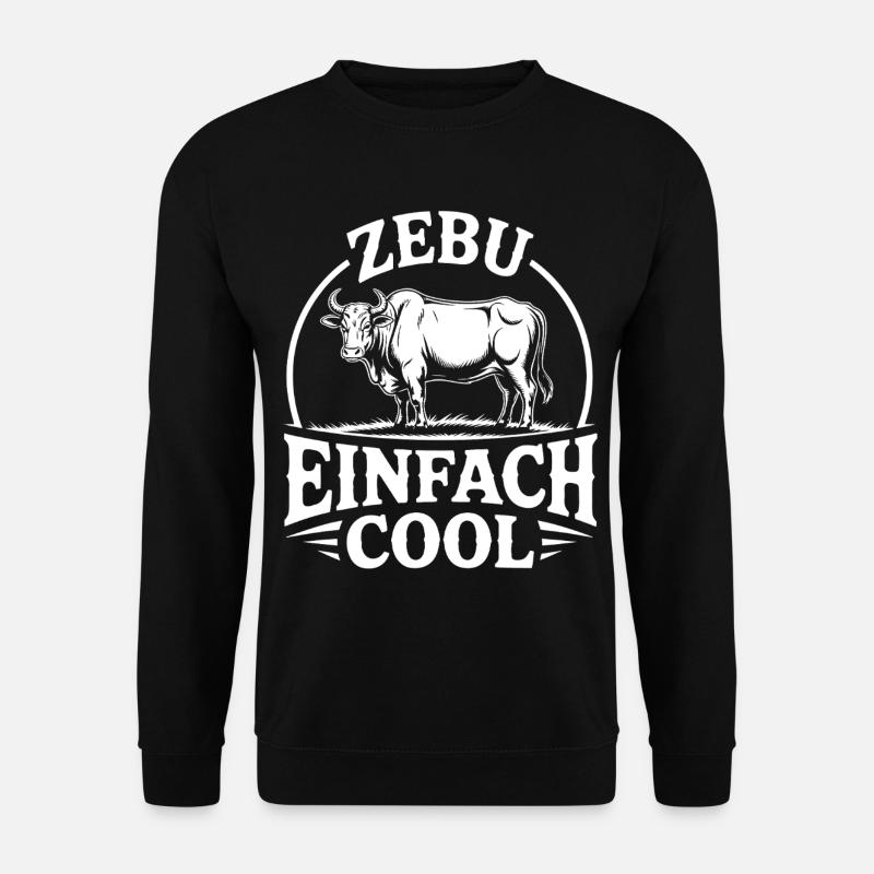 Zebu Simply Cool Logo - Sweat-shirt Unisexe - noir