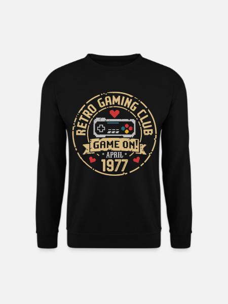 April 1977 Anniversary April 1977 Retro - Unisex Sweatshirt - black