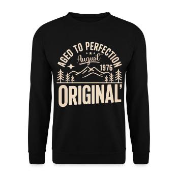 août 1976 – Légende des sommets et montagnes - Sweat-shirt Unisexe - noir - Devant - Alina (178cm) & Michal (187cm)