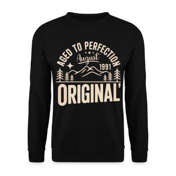 août 1991 – Légende des sommets et montagnes - Sweat-shirt Unisexe - noir - Devant - Alina (178cm) & Michal (187cm)