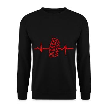 Physiotherapist Chiropractor Physiotherapy - Unisex Sweatshirt - black - Front - Alina (178cm) & Michal (187cm)