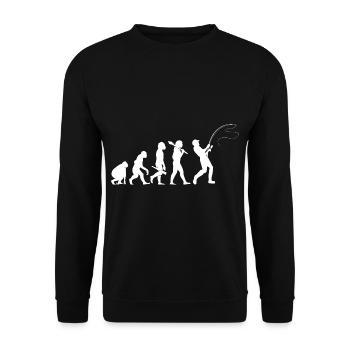 Angler Evolution - Unisex Pullover - Schwarz - Vorne - Alina (178cm) & Michal (187cm)
