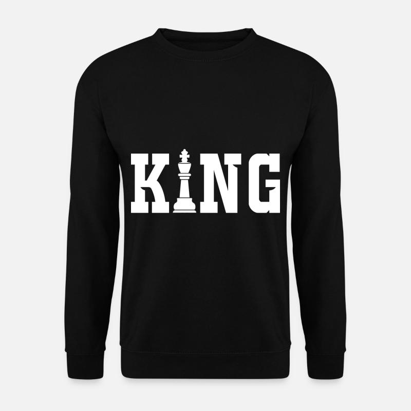 Chess King Chess Board - Unisex Sweatshirt - black