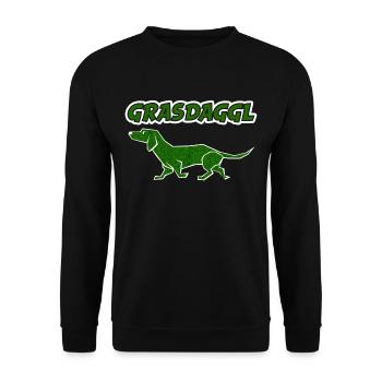 GRASDAGGL - Unisex Pullover - Schwarz - Vorne - Alina (178cm) & Michal (187cm)
