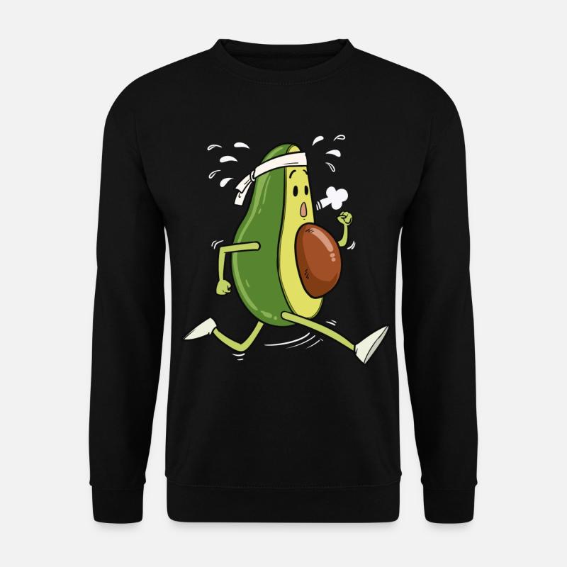 Avocado Running Gift - Unisex Sweatshirt - black