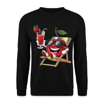 Cherry - Unisex Pullover - Schwarz - Vorne - Alina (178cm) & Michal (187cm)
