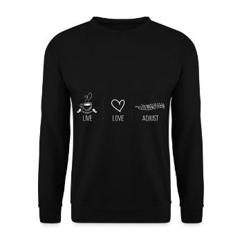Physiothérapeute chiropracteur physiothérapie - Sweat-shirt Unisexe - noir - Devant - Alina (178cm) & Michal (187cm)