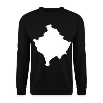 Drapeau de la carte du Kosovo - Sweat-shirt Unisexe - noir - Devant - Alina (178cm) & Michal (187cm)