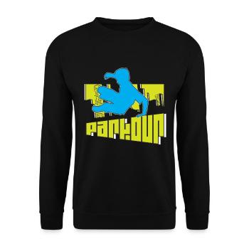 Parkour - Unisex Pullover - Schwarz - Vorne - Alina (178cm) & Michal (187cm)