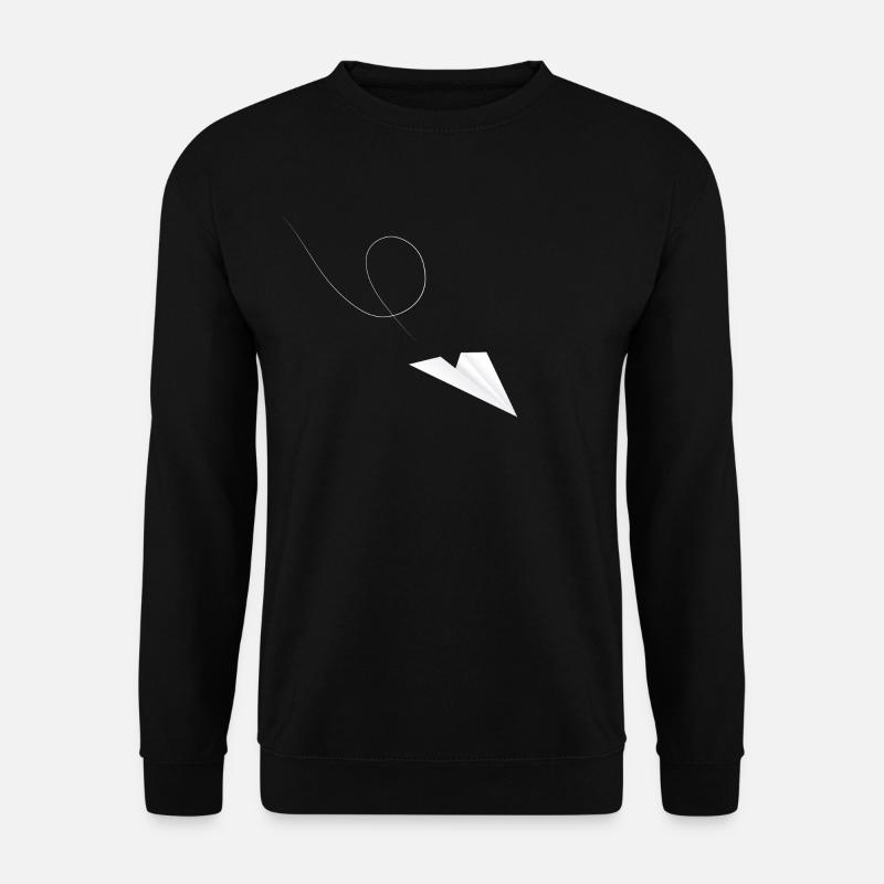 Paper plane - Unisex Sweatshirt - black