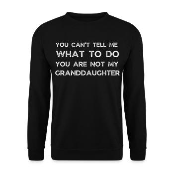 drôle de grand-père et de mamie - Sweat-shirt Unisexe - noir - Devant - Alina (178cm) & Michal (187cm)