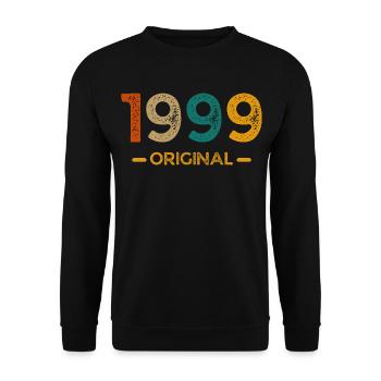 Original von 1999 - Unisex Pullover - Schwarz - Vorne - Alina (178cm) & Michal (187cm)