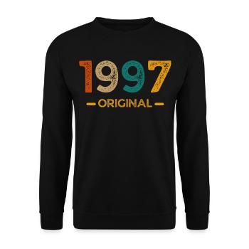1997 Original - Sweat-shirt Unisexe - noir - Devant - Alina (178cm) & Michal (187cm)
