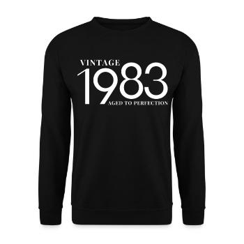 Legende von 1983 - Unisex Pullover - Schwarz - Vorne - Alina (178cm) & Michal (187cm)