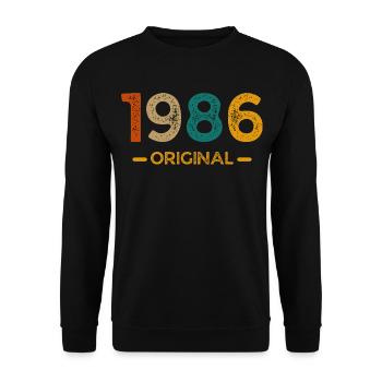 1982 Original - Sweat-shirt Unisexe - noir - Devant - Alina (178cm) & Michal (187cm)