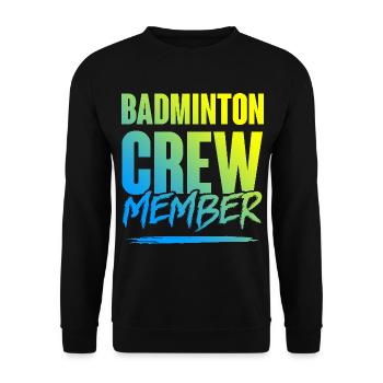 Équipe de badminton - Sweat-shirt Unisexe - noir - Devant - Alina (178cm) & Michal (187cm)