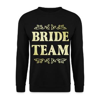 Équipe de la mariée - Sweat-shirt Unisexe - noir - Devant - Alina (178cm) & Michal (187cm)
