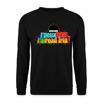 J'peux pas j'ai road trip - Sweat-shirt Unisexe - noir - Devant - Alina (178cm) & Michal (187cm)