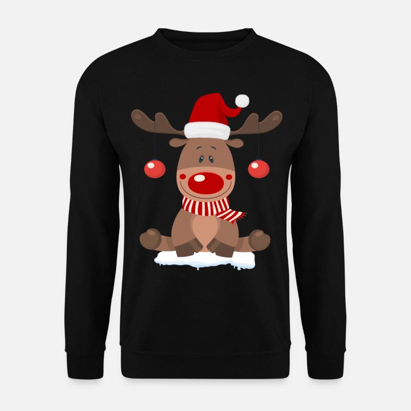 Noël des rennes - Sweat-shirt Unisexe - noir