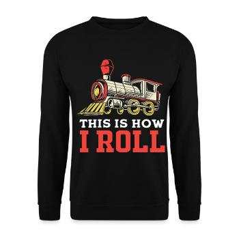 Model Railway Model Making Model Maker - Unisex Sweatshirt - black - Front - Alina (178cm) & Michal (187cm)