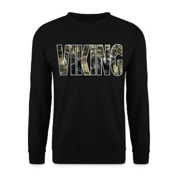 viking - Unisex Sweatshirt - black - Front - Alina (178cm) & Michal (187cm)