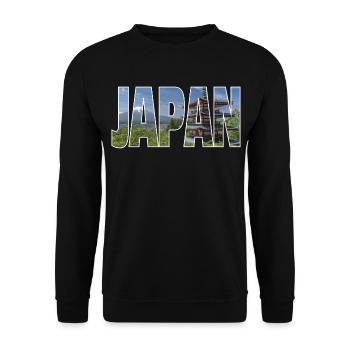 Japan - Unisex Sweatshirt - black - Front - Alina (178cm) & Michal (187cm)
