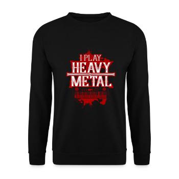 Chemise Heavy Metal - Sweat-shirt Unisexe - noir - Devant - Alina (178cm) & Michal (187cm)