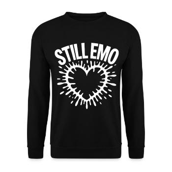 Toujours emo ! Esthétique alternative gothique emo - Sweat-shirt Unisexe - noir - Devant - Alina (178cm) & Michal (187cm)