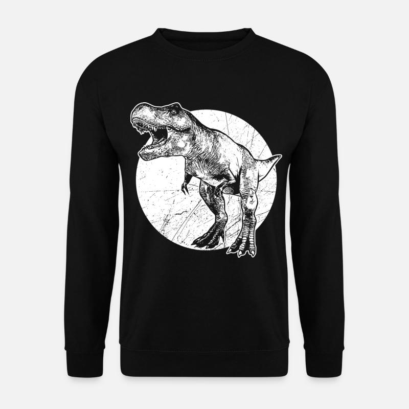 T-Rex Tyrannosaurus Dinosaurier Urzeit Fossil - Unisex Pullover - Schwarz