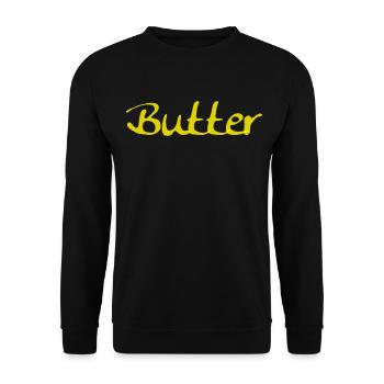 Butter - Unisex Pullover - Schwarz - Vorne - Alina (178cm) & Michal (187cm)