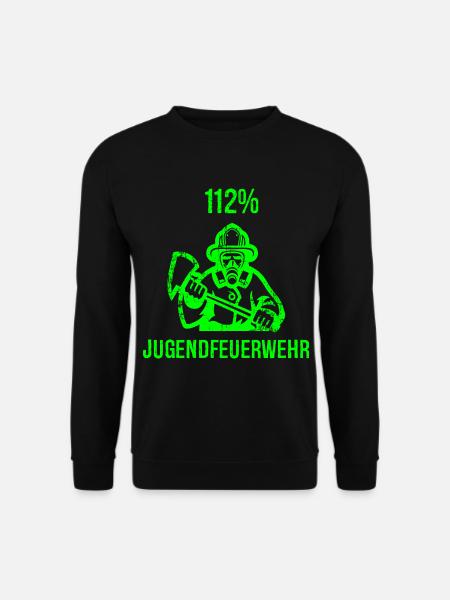 Jugendfeuerwehr Feuerwehrmann Feuerwehr Geschenk - Unisex Pullover - Schwarz