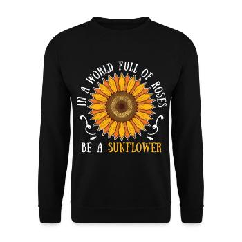 sunflower - Unisex Sweatshirt - black - Front - Alina (178cm) & Michal (187cm)